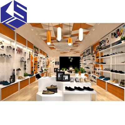 China 5 Years At Least Interior Design Commercial Mall Women Store Luxury Metal Shoes Display Showcase for sale