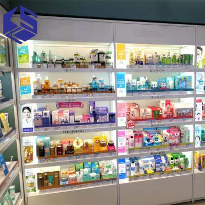 China Environmental friendly top design cosmetic display for cosmetic products display rack for sale