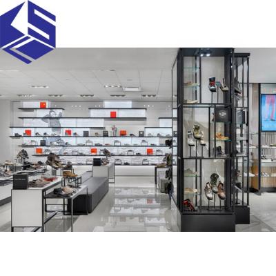 China Popular Modern Shop Fixture Fashion Fancy Retail Beauty Sports Store Design for sale