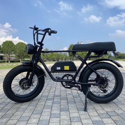 China Front and Rear Motor Most Powerful Electric Bike 72V 8000W 120Km/H Ebike Dirt Bike High Speed ​​Electric Electric Bike for sale