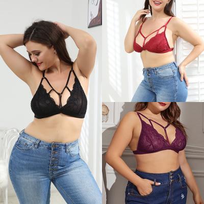 China Factory direct sales plus size plus size underwear lace bra thin section 3/4 cup lift up bra underwear women for sale