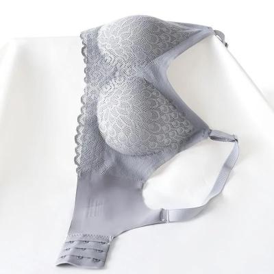 China Plus Size 2XL Bra Viable Seamless Bras For Women Sexy BH Lace Bra Lift Up Bralette With Pad Vest Top Shockproof Underwear for sale