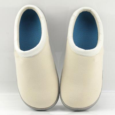 China Custom Made Washable Soft Memory Foam Bedroom Cloth Winter Fabric Arch Support Bamboo Slippers Women for sale