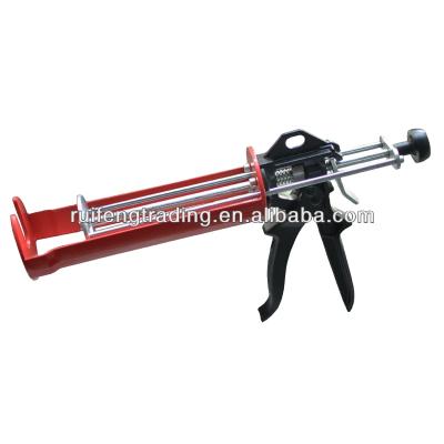 China Smooth Iron Rod 3 Rods 380ml Capacity Caulking Gun Silicone Gun, 12:1 16:1 Thrust Ratio, Force 1800N for sale