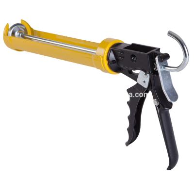 China Iron Smooth Rod Revolving Barrel Caulking Gun, 300ml/310ml, 18:1 12:1 10:1 Thrust Ratio, Force 1500N for sale