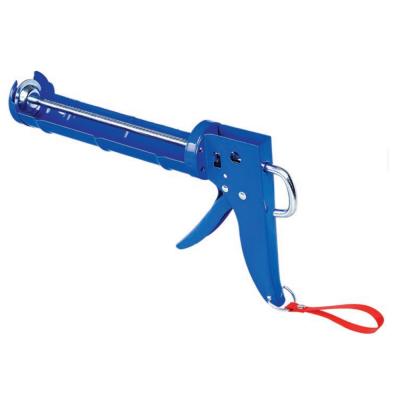 China Ratchet Rod Cradle Caulk Gun, 300/310ml Cartridge, No-Drip Nozzle Cutter Construction 6:1 Thrust Ratio, Thrust Force: 1200 Newton for sale