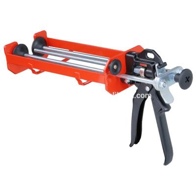 China Iron cartridge 300*300ml dual component mixing epoxy gun, 1:1 or 2:1 mixing ratio, strength 2000N, thrust ratio 16:1 for sale