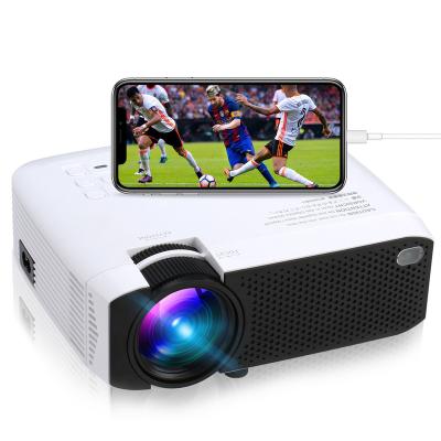 China Internet Built In 2021 New Android Smart Projector Video Proyector Portable LCD WiFi Radio For Mobile Phone Mirroring for sale