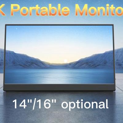 China 1440P Portable Slim 2k Studio Monitors Stand PC Monitor Touch Speaker 15.8 Inch for sale