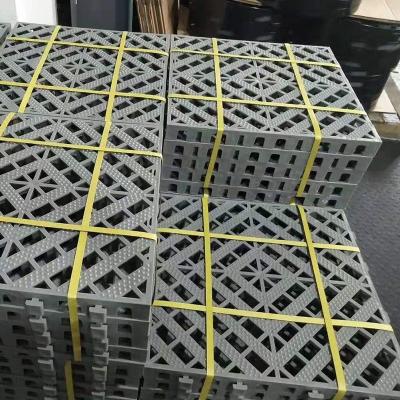 China Durable Plastic Interlocking Tiles Gym Floor Garage Flooring Tiles for sale