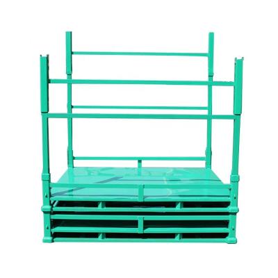 China Corrosion Protection Stackablee Pallet Box Metal Storage Steel Pallet Cages Foldable Steel Pallet for sale