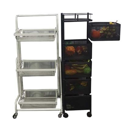 China Easy Multi Corner Fold Storage Metal Telescopic Stocked Shelf With Wheels for sale