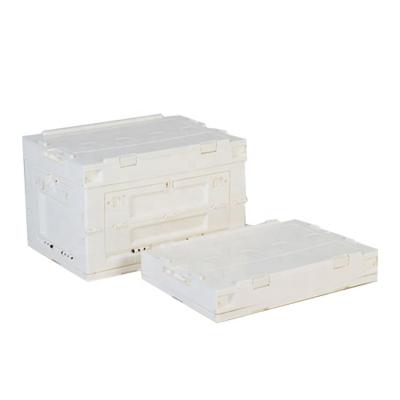 China Sustainable Collapsible Storage Containers Knock Down Plastic Container Top Storage Box for sale