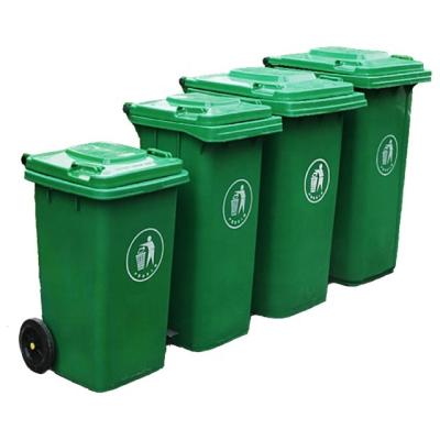 China Sustainable Plastic Cover For Trash Can Bin With Wheels for sale