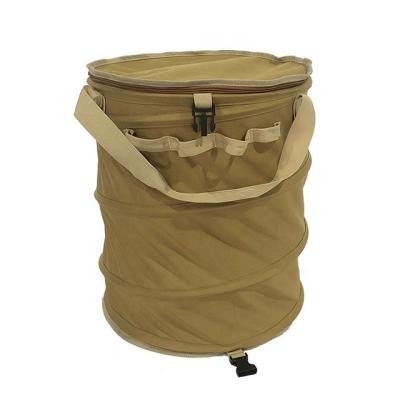 China Bagless Lid Garden Balance Sustainable Trash Can Pull Out Trash Can for sale