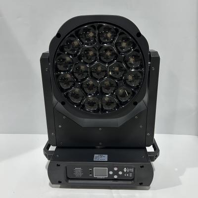 China Shaking head + coloring + focus + pattern + rotation 19*15W 4 in 1 LED High brightness Rainbow moving head lights   Moving head spot for sale