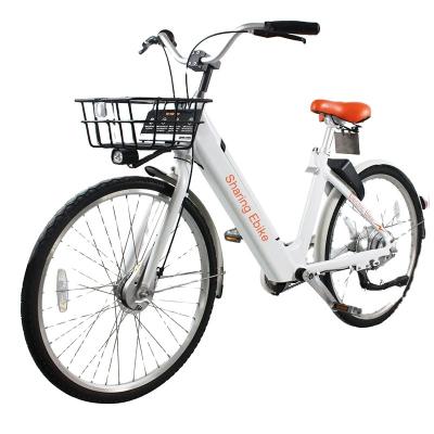 China Aluminum Alloy Standard Electric Sharing Bicycle 36V 350W Brushless Motor Electric Sharing Bike for sale