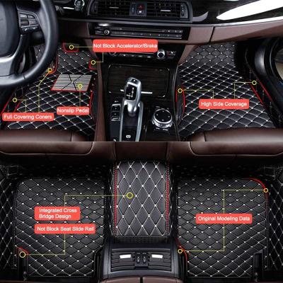 China Business / Wholesale Luxury Full Set Car Mats Manufacturer Black Auto Car Luxurious Carpet Mat for sale