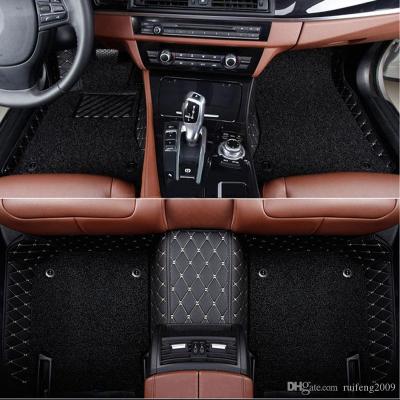 China Business / Luxury Custom 3d Car Floor Mat Nib Backing Disposable Maroon Car Floor Mat For CarSuvVanTrucks Black for sale