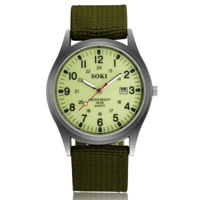 China Moon Phase Fashion Braided Nylon Belt Watches Men Women Wrist Couples Sports Quartz Watch for sale