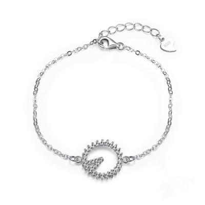 China Wholesale S925 Sterling Silver Bracelet New Products Fashion Micro-inlaid Zircon Bracelet Women for sale