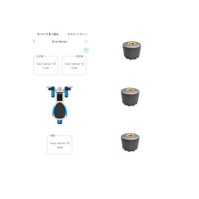 China Realzeitfahrrad-Reifen-Druck-Monitor-Bluetooth-Fahrrad TPMS zu verkaufen