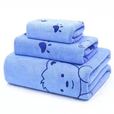 China Child Safe Adult Bath Towel Plain Candy Color Beach Bath Towel Face Towel Set Can Add Logo for sale