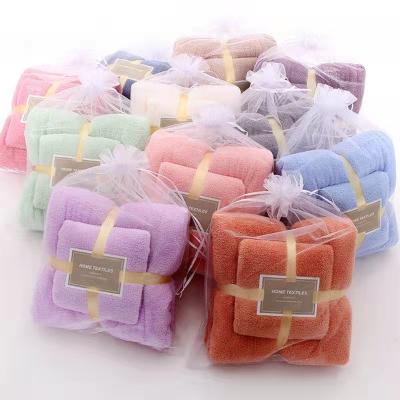 China QUICK DRY Bath Towel Set Bath Towels Wholesale Price Cheap Face Bath Towel Set for sale