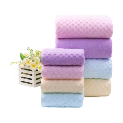 China Hot Sale QUICK DRY 100% Highly Absorbent Waffle Cotton Terry Hand Bath Body Cleaning Towel for sale