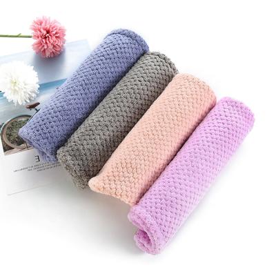 China Coral Fleece Hair Towel Pastoral Hair Towel Turban Women Pour Dry Hair Cap Towel for sale