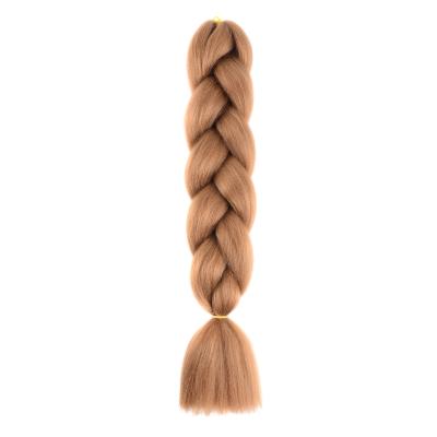 China Wholesale high temperature pure color fiber jumbo braid hair crochet braids synthetic hair extension yaki ombre braiding hair pre stretched for sale