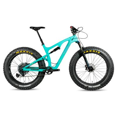 China OEM Fat Mountain Bikes Carbon 26ER Bike Suspension Mountain MTB Show Bicycle Sand Bike BSA 12*197mm 16/18/20 Inch SN04 for sale