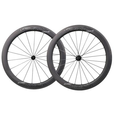 China Super Light UCI 700c 55mm Anvil Carbon Tubeless Ready Bicycle Wheels for sale