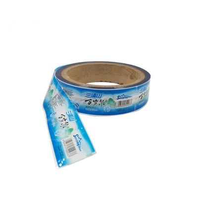 China Label Sticker Roll Water Bottle OPP Wrap Film Heat Sensitive Waterproof Printed Pearlized Labels for sale