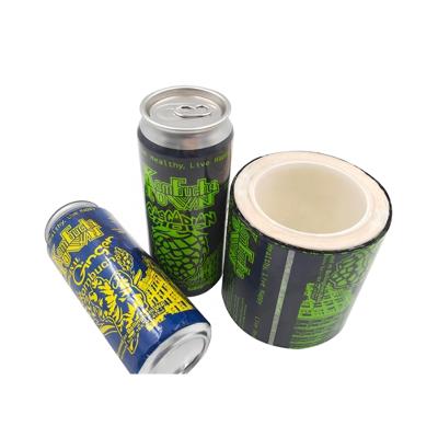 China Custom Printed Heat Sensitive Shrink Wrap Sleeves Automatic Label Beer Can PVC Shrink Label Suppliers for sale