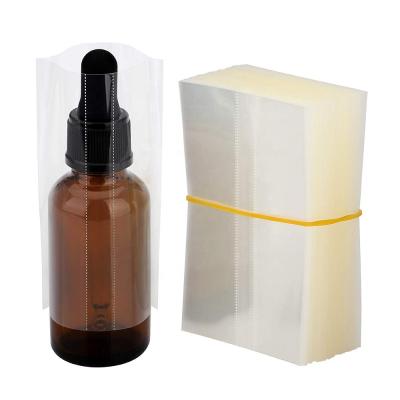 China Moisture Proof Clear PVC Shrink Sleeve / Neck Shrink Wrap Strips For Cosmetic Bottles for sale