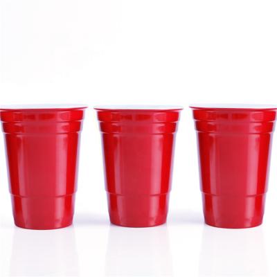 China Disposable Plastic Colorful Plastic Party Game Cup PS Juice Drinking Water Cup 450ml Wholesale Disposable for sale