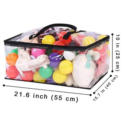 China Wholesale Disposable Transparent Bag PVC Storage Bag Storage Quilt Cover Clothes PVC Zipper Bag Packaging for sale