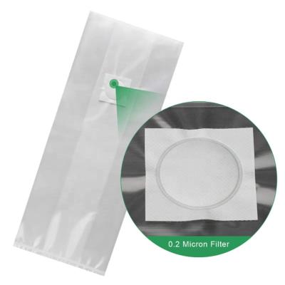 China Autoclavable; Breathable Filter 32*50cm, 80um, High Temperature Resistant PP Material Transparent Mushroom Filter Bags For Mushroom Growing*32*50cm, for sale