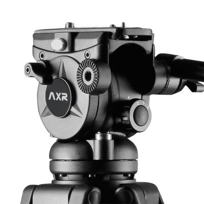 China Video Camera Axrtec AH600 Liquid Video Head 2 Steps Balance System Load Up To 8kg Supports Multiple Tripods for sale