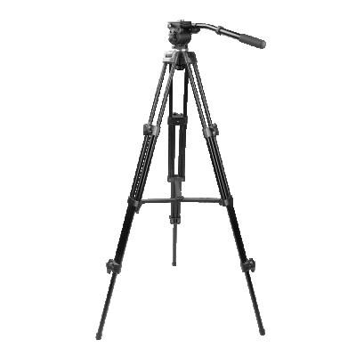 China Professional Video Camera Axrtec VT20 75inch Liquid Head Camcorder Tripod System For Video Camera Record Live Streaming for sale