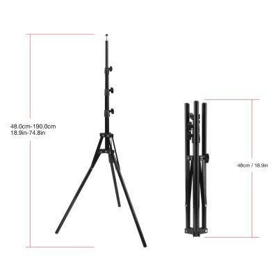 China Hot Sale Aluminum Cheap Lightweight Stand Axrtec AXR8025P Extendable Tripod For Selfie Camera Mobile Phone Live Stream for sale