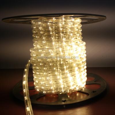 China Outdoor 100m /2wire/13mm led rope light high quality with strong PVC for professional outdoor project to use for sale