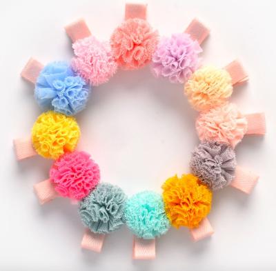 China KIDS Pompom Hair Clips Baby Hair Clips Kids Hair Clips for sale