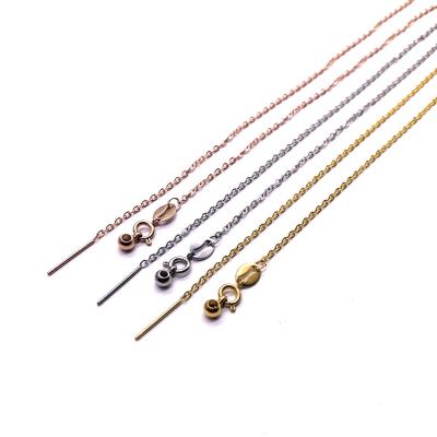 China 2022 New Designs Fashionable DIY Stainless Steel Jewelry Women Chains Thin Chain Necklace Collar Jewelry for sale