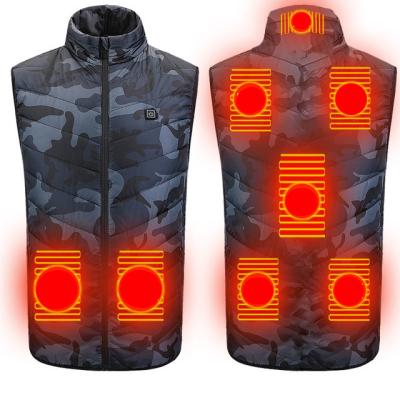 China Manufacturer Breathable Custom Waterproof Lightweight Heating Rechargeable 8 Zones Heated Vest Jacket For Women And Men for sale