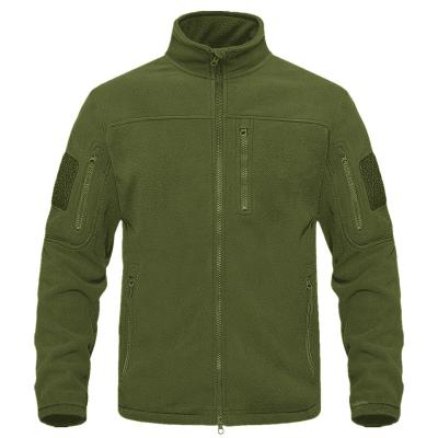 China Men's Full Zip Breathable Fleece Custom Tactical Jacket Thermal Warm Work Coated Safari Jacket Outwear Windbreaker Men's for sale