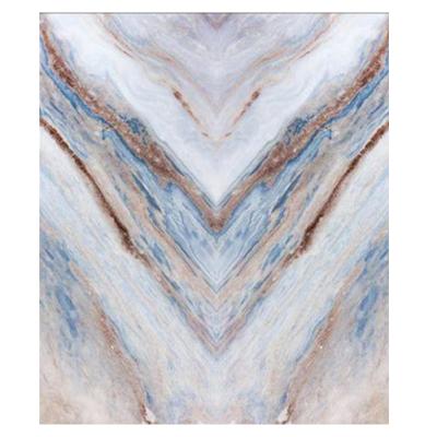 China Fireproof Modern High Gloss Marble Panel Decorative UV Painting Background UV Marble Wall Panel for sale