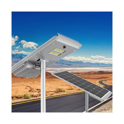 China IP65 solar panel battery backup 60w outdoor led solar street light with pole aluminum integrated solar street light Te koop