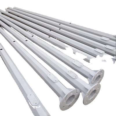 China BSW Galvanized steel poles 6m-12m outdoor road lamp post Customized service for sale